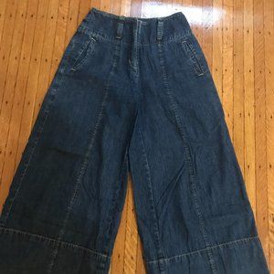 wide leg high waisted jeans